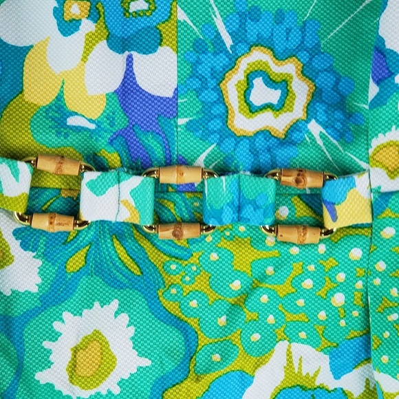 Carlisle Summer Spring Floral Sheath Dress Size 14 - Picture 6 of 8